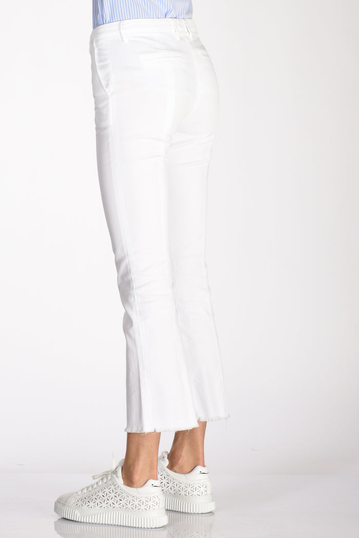 True Royal Pantalone Sfrangia Bianco Donna - 6