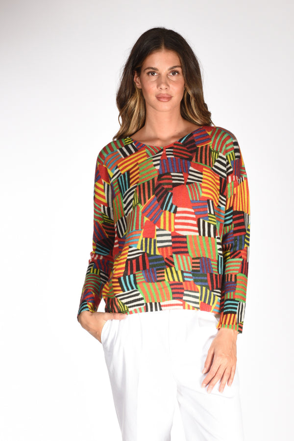 In Bed With You Maglia Stampata Multicolor Donna