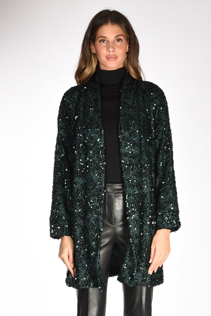 The Twins Giacca Paillettes Verde Donna - 3