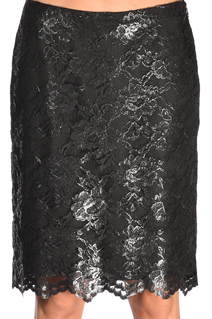 Aspesi Gonna Pizzo Nero Donna - 4