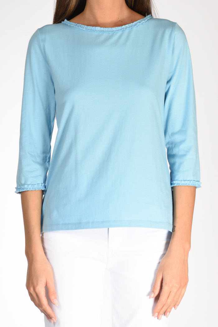 Allude Tshirt Azzurro Donna - 3