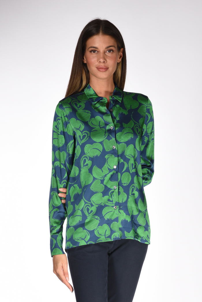 Robert Friedman Camicia Stampata Blu/verde Donna