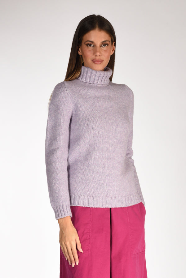 Anne Claire Dolcevita Follata Viola Chiaro Donna