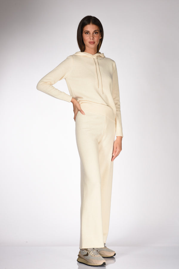 Mc2 Saint Barth Pantalone Maglia Bianco Naturale Donna-2