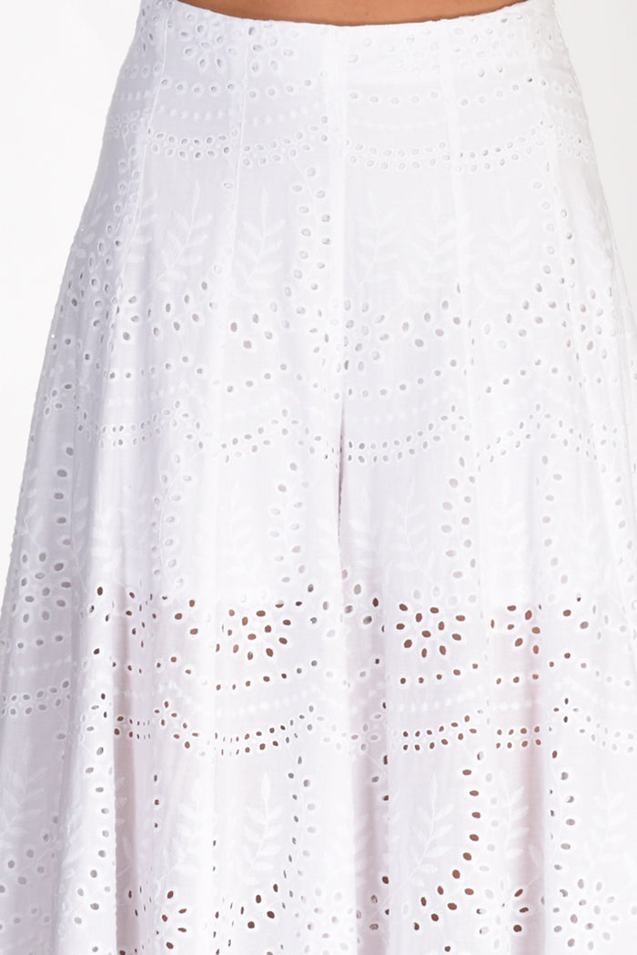 Lavi Couture Pantalone Pizzo Bianco Donna - 4