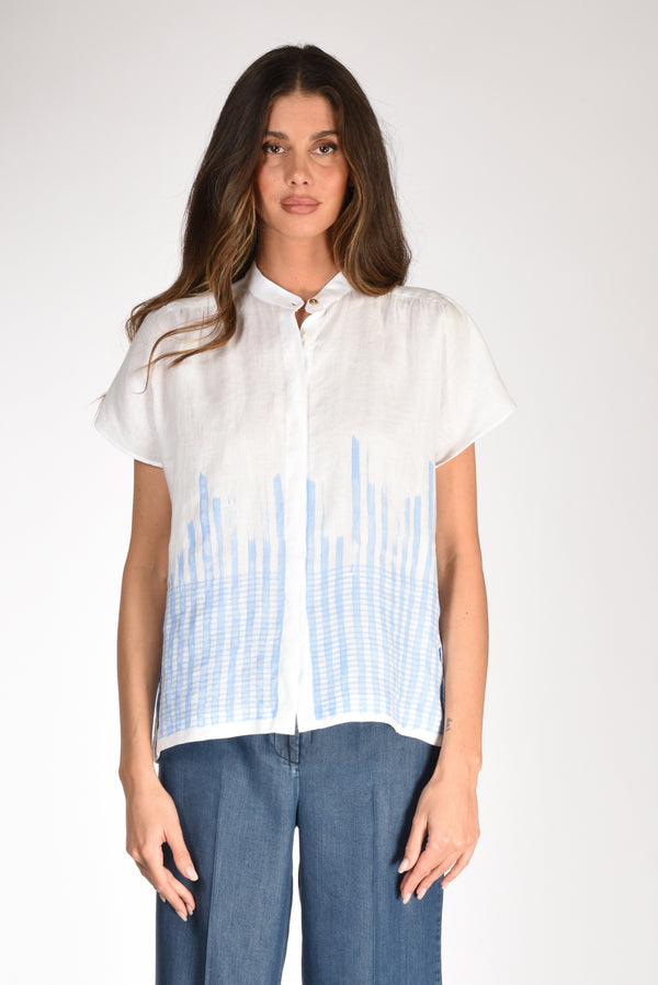 Trame Auree Camicia Bianco/azzurro Donna-2