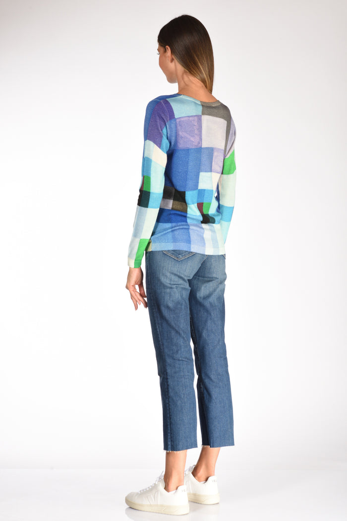 In Bed With You Maglia Stampata Azzurro/multicolor Donna - 5