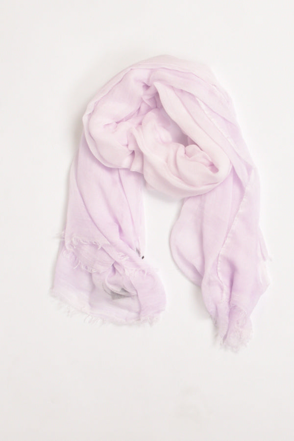 Faliero Sarti Sciarpa Sfrangiata Rosa Chiaro Donna-2