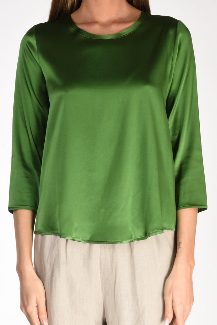 Shirt C Zero Tshirt Seta Verde Donna - 3