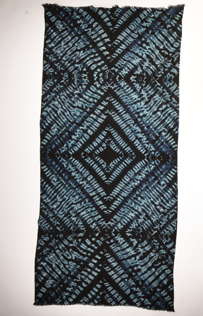 Pyaar Sciarpa Stampata Blu Donna - 3