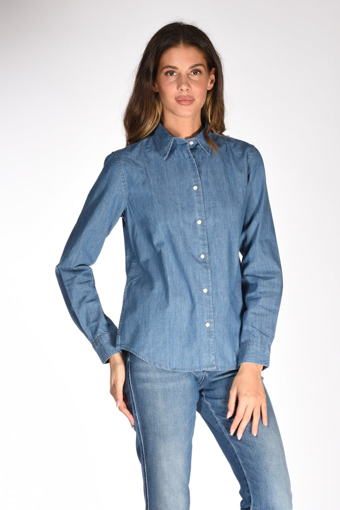 Aspesi Camicia Denim Blu Jeans Donna - 1