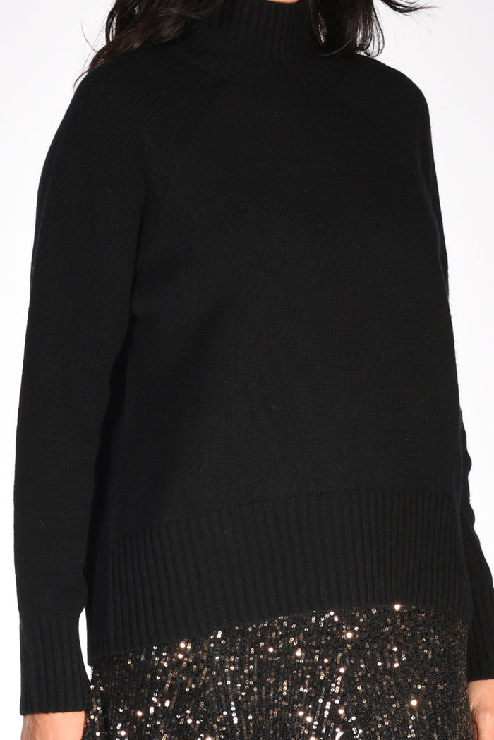 Allude Maglia Lupetto Nero Donna - 3
