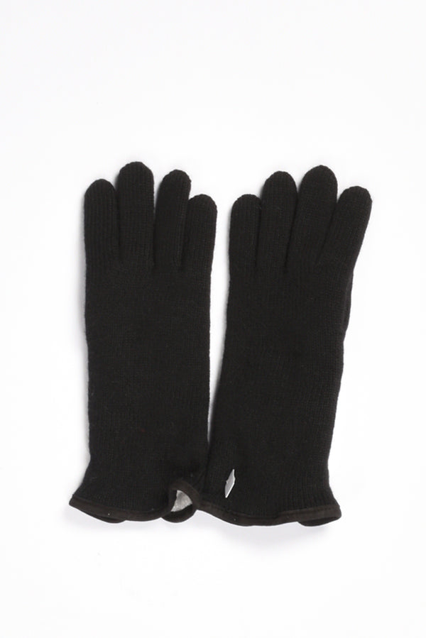 Alpo Guanti In Maglia Nero Donna