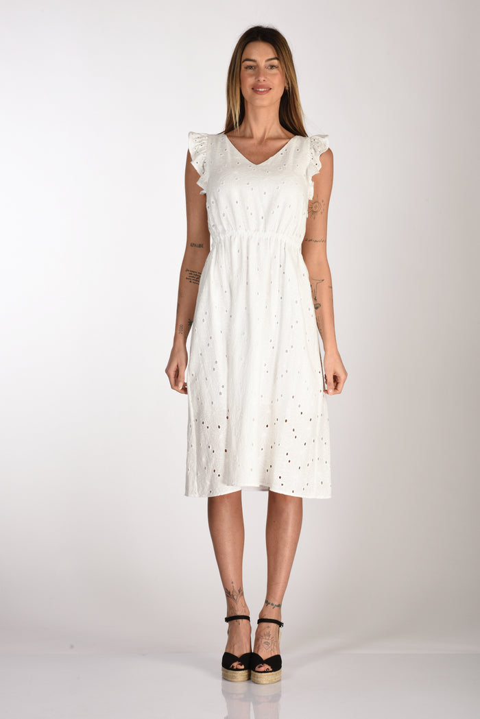 Ps Paul Smith White Lace Dress Woman - 2