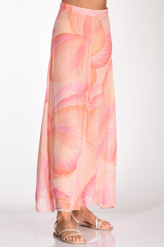 Forte Forte Gonna Stampata Rosa/multicolor Donna