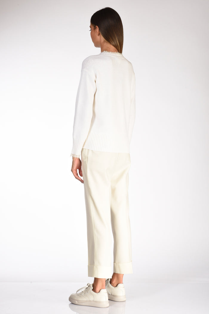 Anne Claire Scollo V Bianco Donna - 5