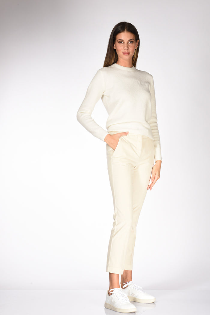 Incotex Slowear Pantalone Kimama Bianco Naturale Donna