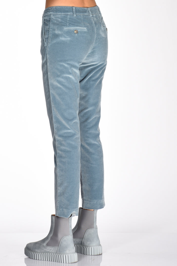 Kiltie Pantalone Azzurro Scuro Donna - 6