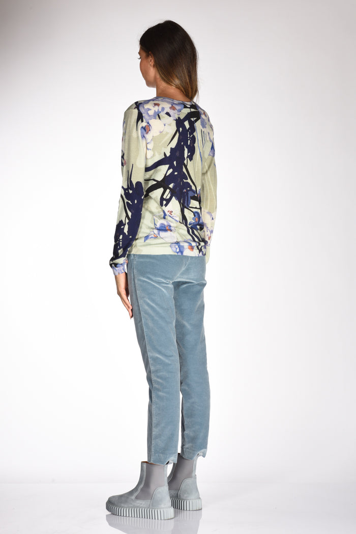 In Bed With You Maglia Stampata Verde/azzurro Donna - 5
