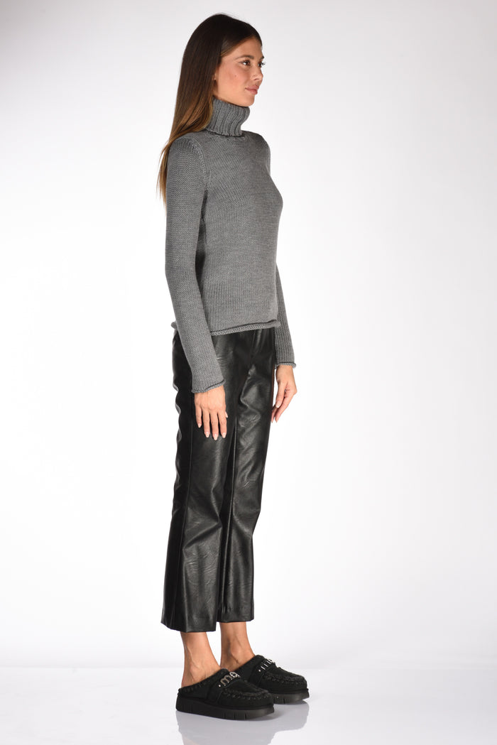 Zanone Slowear Maglia Collo Alto Grigio Donna - 4