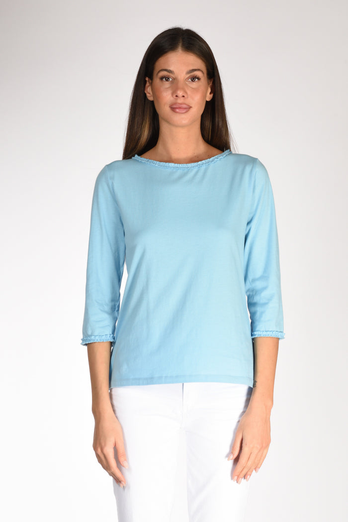 Allude Tshirt Azzurro Donna - 2