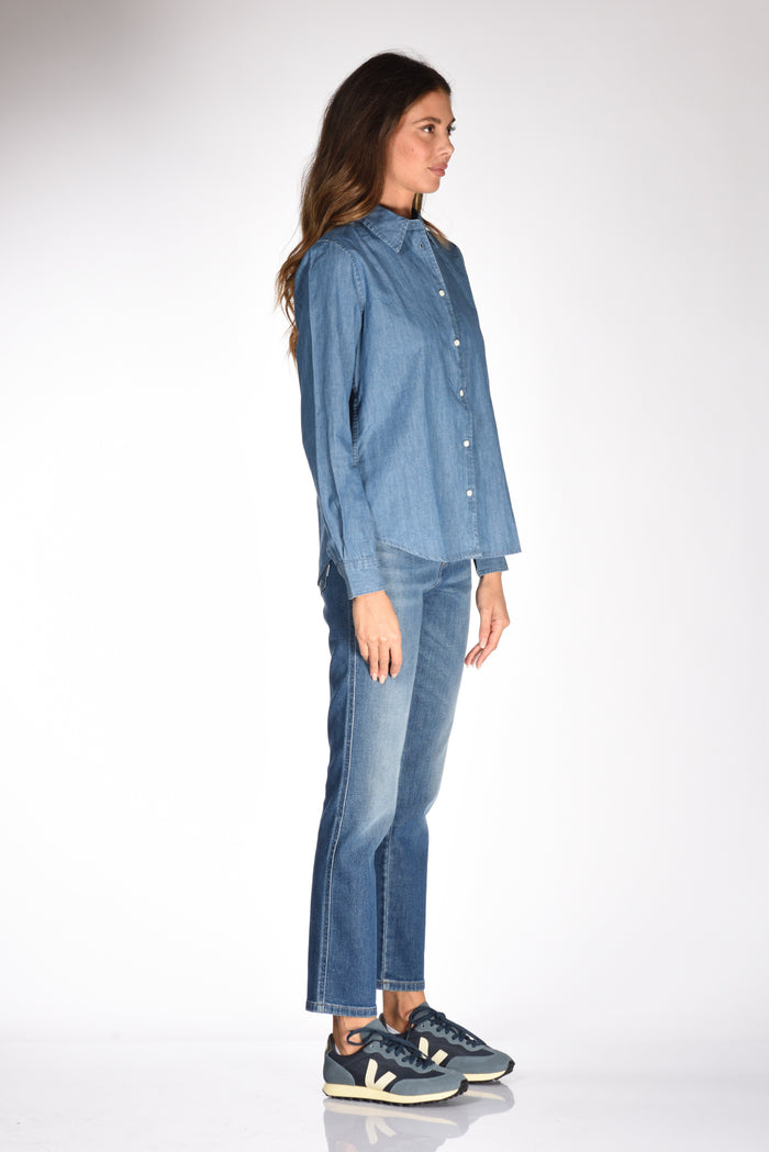 Aspesi Camicia Denim Blu Jeans Donna - 4