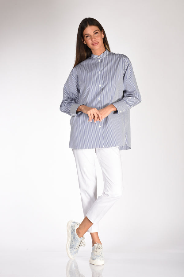 Glanshirt Slowear Camicia Aurora Blu/bianco Donna