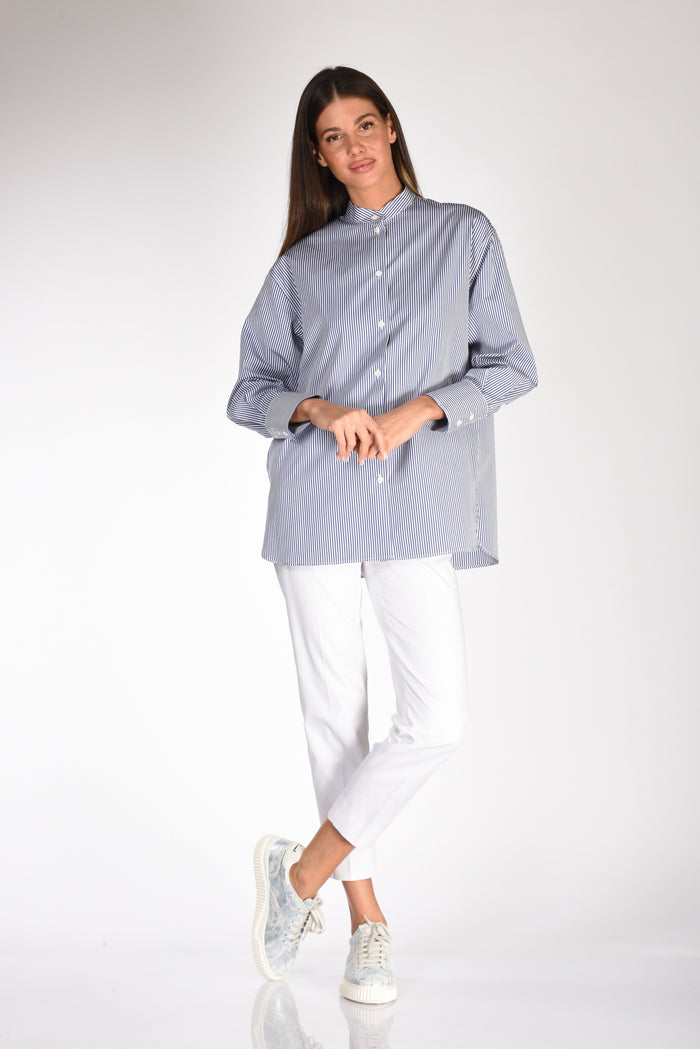 Glanshirt Slowear Camicia Aurora Blu/bianco Donna - 1