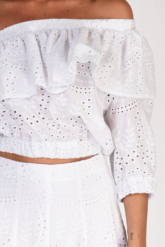 Lavi Couture Top Monospalla Bianco Donna - 3