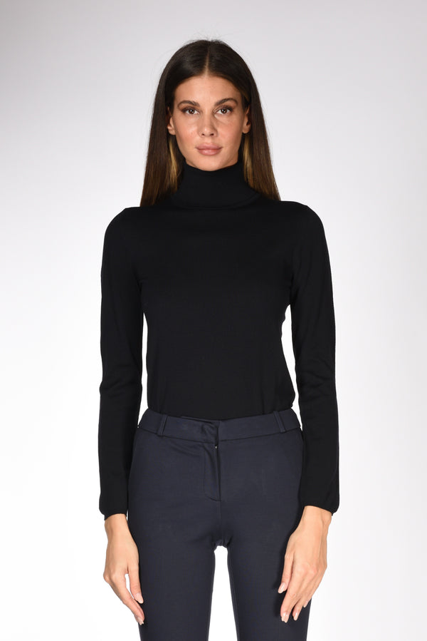 Zanone Slowear Maglia Collo Alto Blu Donna-2