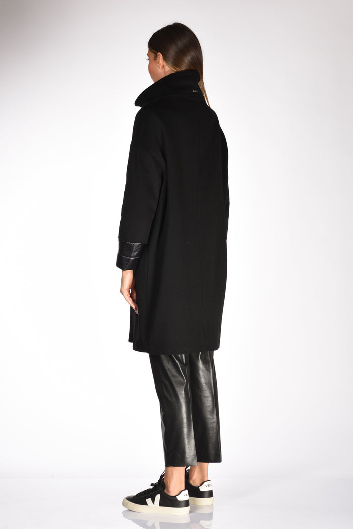 Herno Cappotto Bitessuto Nero Donna - 5