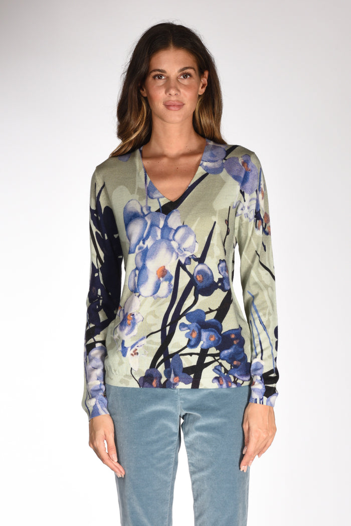 In Bed With You Maglia Stampata Verde/azzurro Donna - 2
