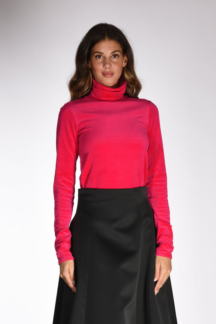 Forte Forte Lupetto Velluto Fucsia Donna - 1