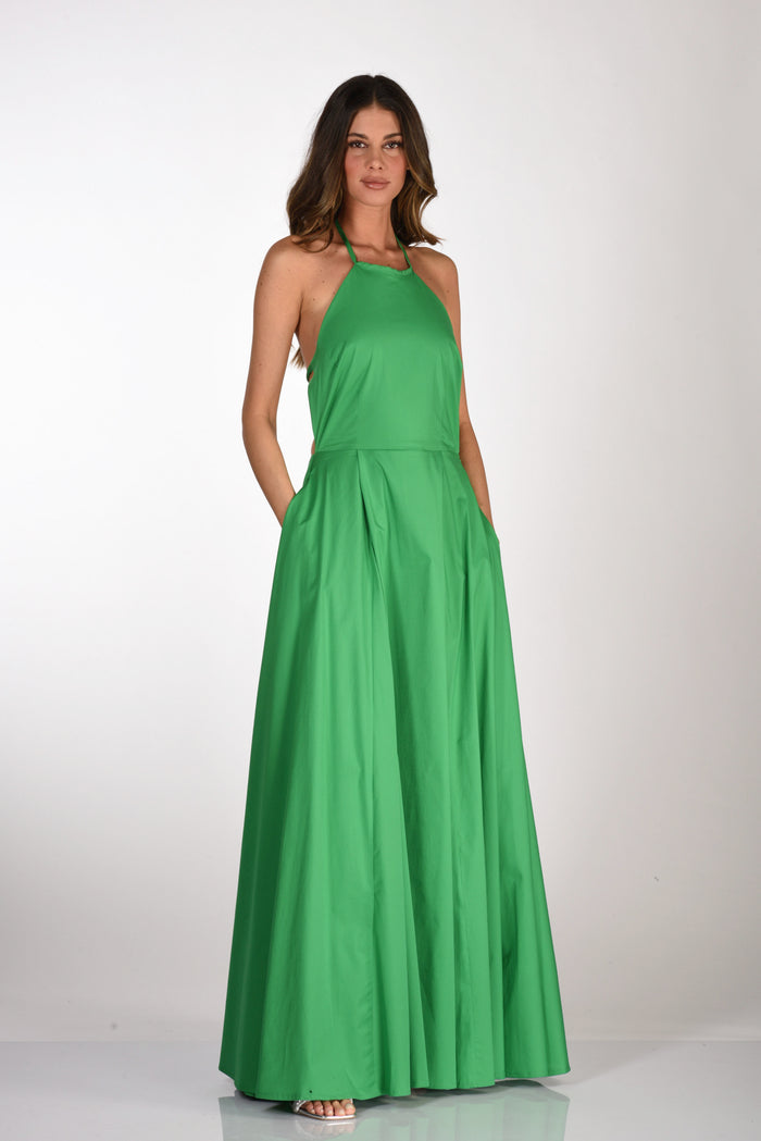 Lavi Couture Abito Lungo Verde Donna