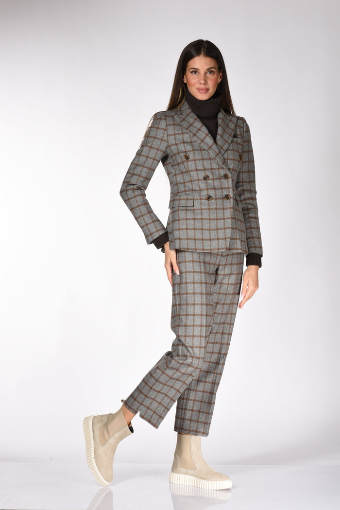 Kiltie Pantalone Parigi Grigio/marrone Donna - 2