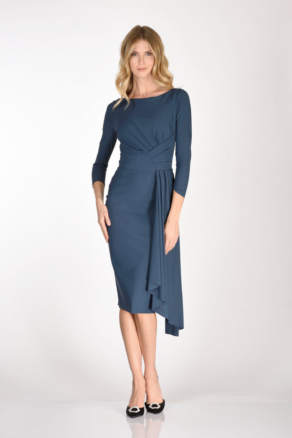 Chiara Boni La Petite Robe Blue Jersey Dress For Women