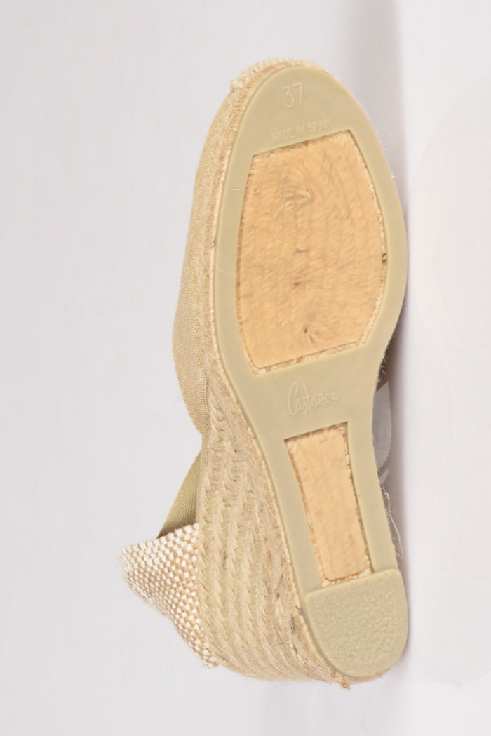 Castaner Espadrillas Zeppa Beige Scuro Donna - 8