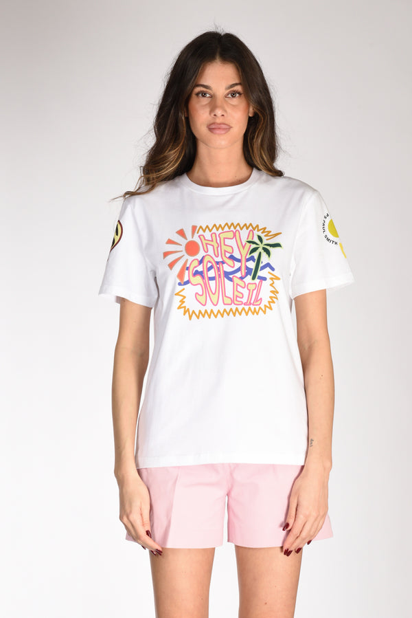 P.s. Paul Smith Tshirt Stampa Bianco/multicolor Donna-2