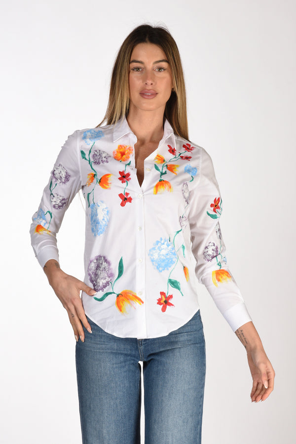 Gherardeschi Alessandro Painted Shirt White/multicolor Woman