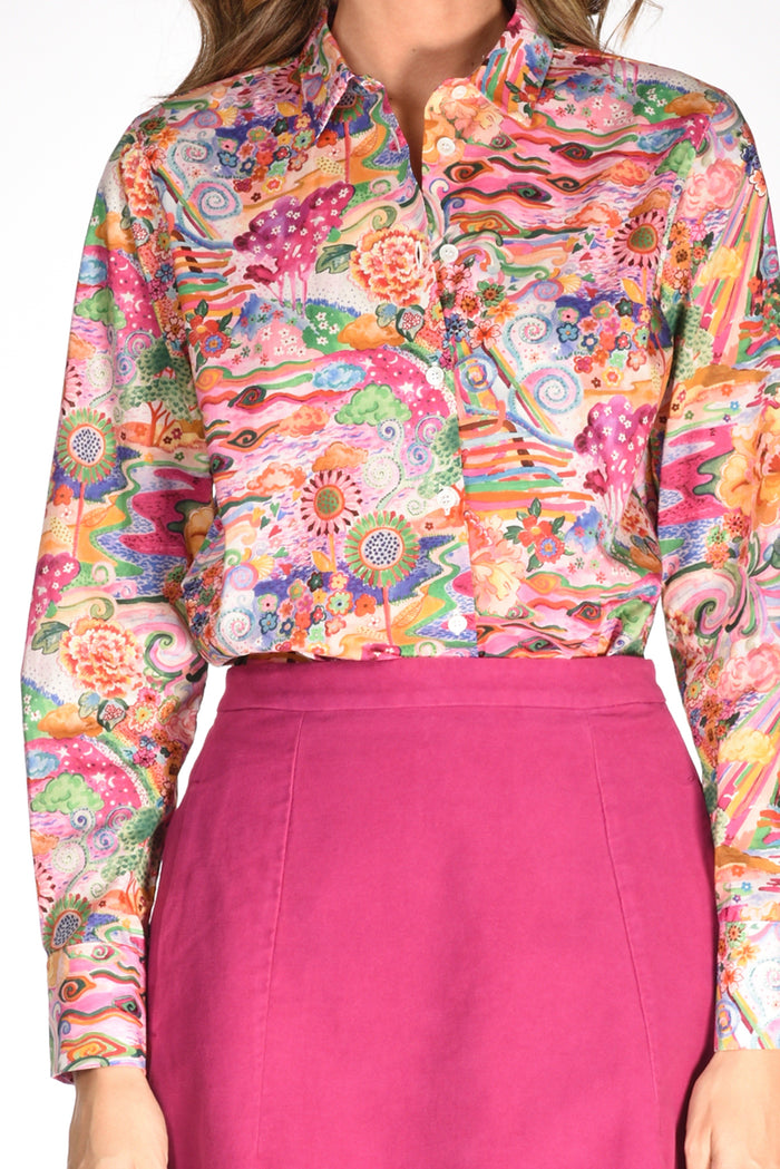 Robert Friedman Camicia Stampata Rosa/multicolor Donna - 3