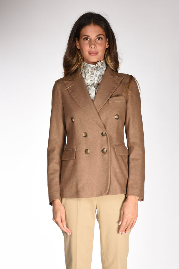 Kiltie Blazer Lauren Beige Cammello Donna-2