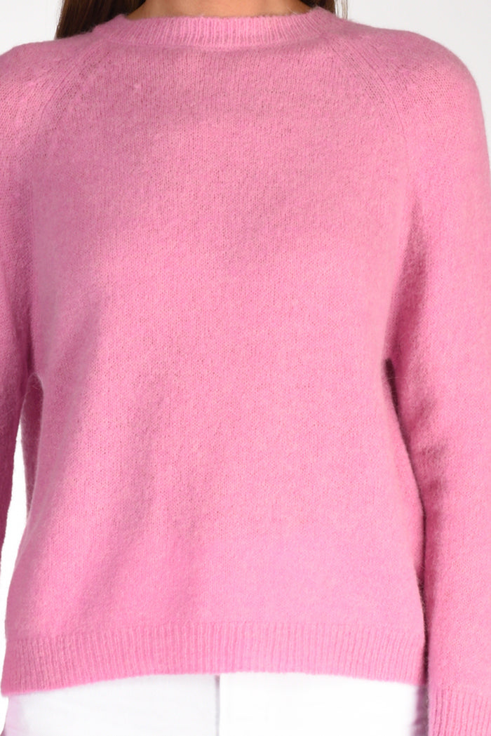 Anne Claire Maglia Girocollo Rosa Scuro Donna - 3