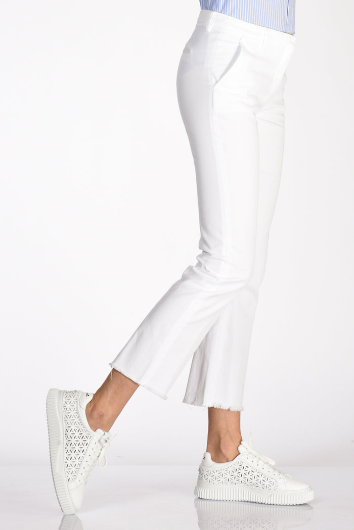 True Royal Pantalone Sfrangia Bianco Donna - 1