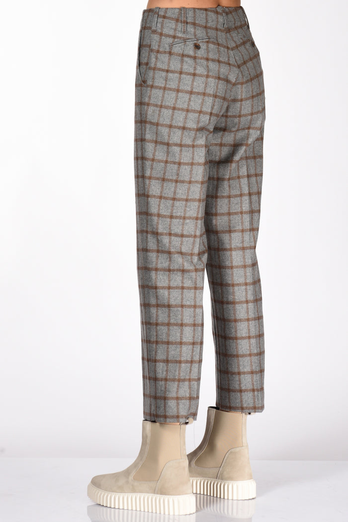 Kiltie Pantalone Parigi Grigio/marrone Donna - 6