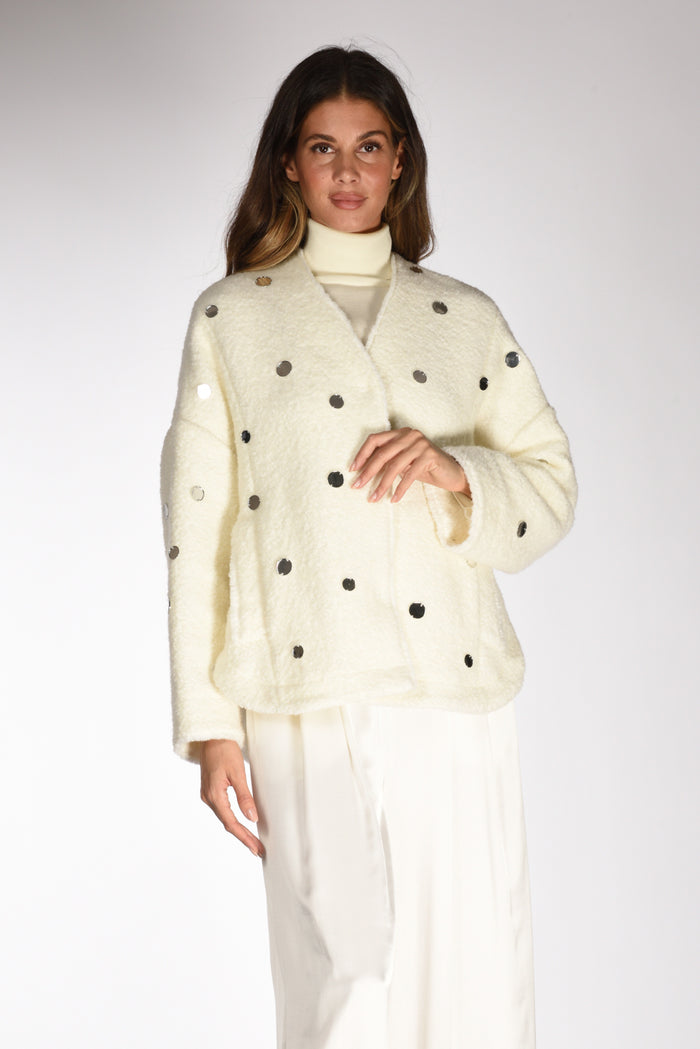 Forte Forte Giacca Paiette Bianco Donna
