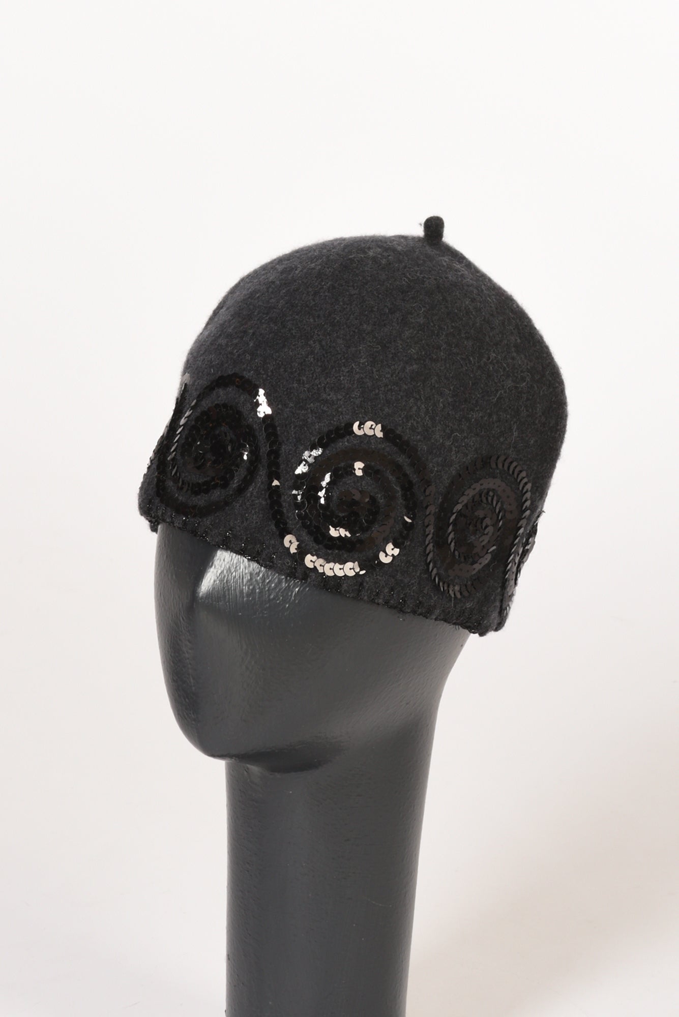 Le Chapeau Cappello Decorato Grigio/nero Donna
