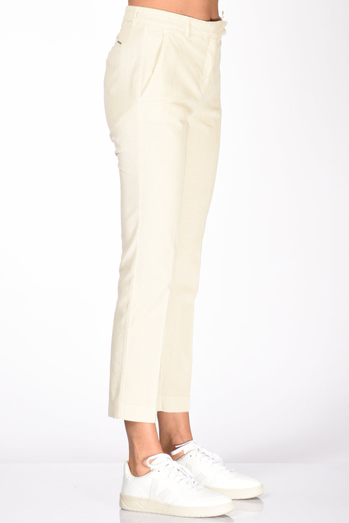 Incotex Slowear Pantalone Kimama Bianco Naturale Donna - 4