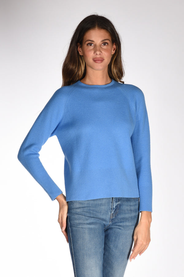 Anne Claire Maglia Girocollo Azzurro Scuro Donna