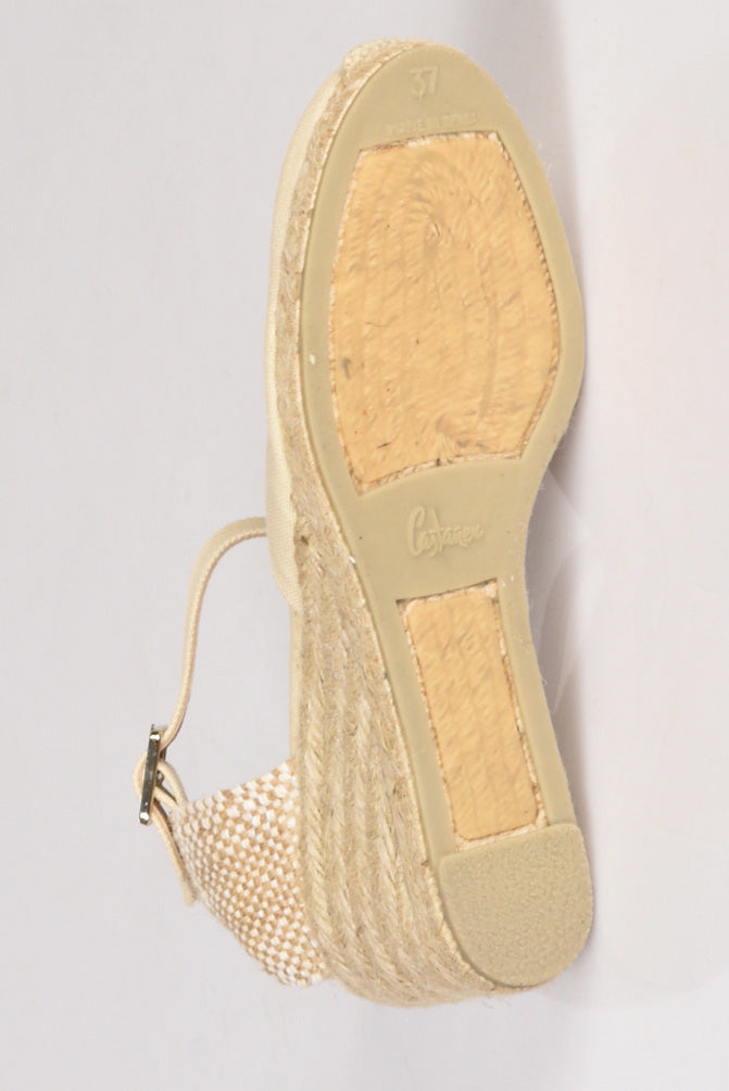 Castaner Espadrillas Zeppa Beige Donna - 7