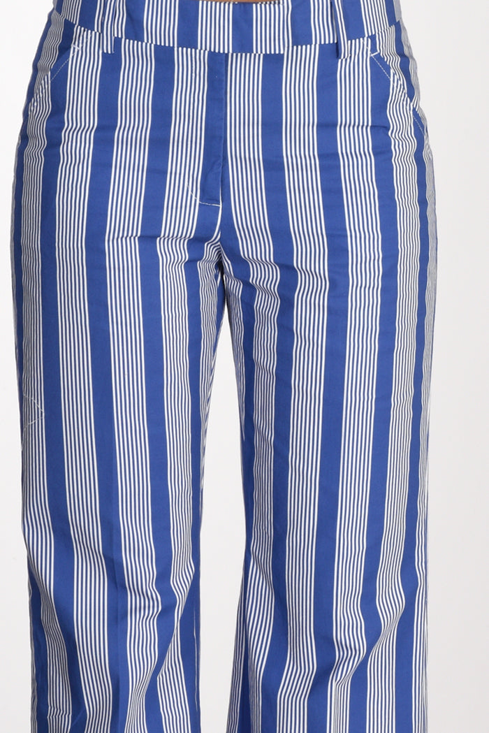 True Royal Pantalone Riviera Blu/bianco Donna - 4